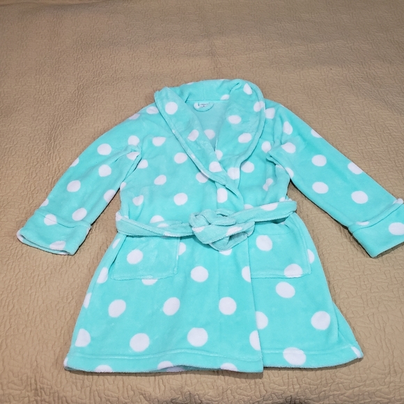 Croft & Barrow polka dot robe size M - Picture 3 of 7